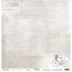 Лист односторонней бумаги 30x30 Кладка  French Provence, Scrapmir