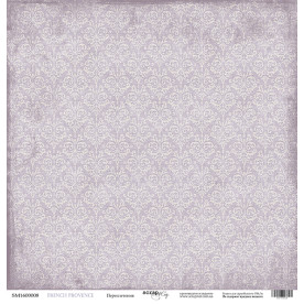 Лист односторонней бумаги 30x30 Переплетения French Provence, Scrapmir