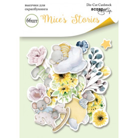 Набор вирубок для ськрапбукингу 66шт Scrapmir Mice''s Stories