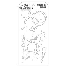 Трафарет Splatters 11х22 см, Tim Holtz