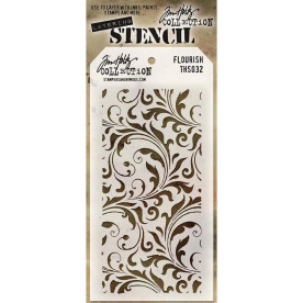 Трафарет Flourish 11х22 см, Tim Holtz