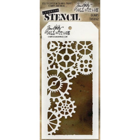 Трафарет Gears 11х22 см, Tim Holtz