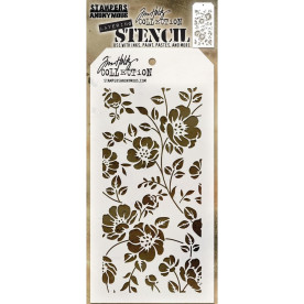 Трафарет Floral 11х22 см, Tim Holtz