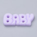 Кабошон, Надпись Baby, 1 шт, оранжевый, 25х17х6 мм