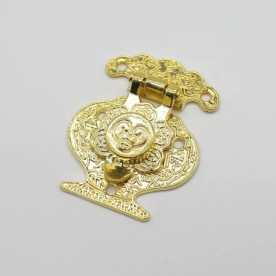 Замочок декоративний, колір золото, 51х41 мм