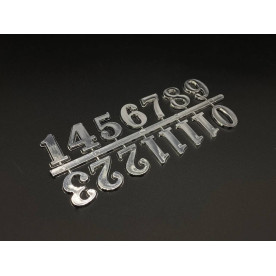 Цифри для годинника, срібло, 2,5 см