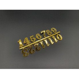 Цифры для часов, золото, 2 см
