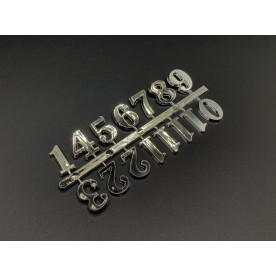 Цифри для годинника, срібло, 2 см