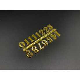 Цифры для часов, золото, 1,7 см