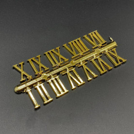 Цифри для годинника, римські, золото, 18 мм