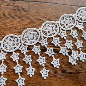 Кружево Звездопад, 8 см ширина, 30 см длина
