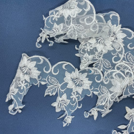 Широкое узорное кружево, 1 метр, ширина 10-12 см