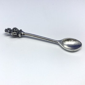 Металлическая подвеска, Ложка, 1 шт, античное серебро, 60 мм