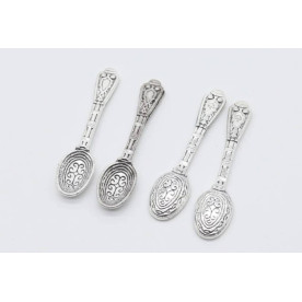 Металева ложка, античне срібло, 44мм