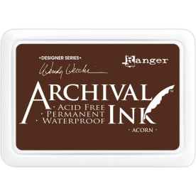 Перманентные чернила для штампинга Archival Ink Acorn Wendy Vecchi от Ranger