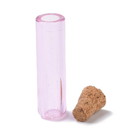 Стеклянная бутылочка, колбочка, сиреневый, 8x35 мм, 1 шт