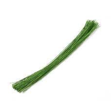 Флористичний дріт тонкий, колір зелений, 360x0,9 мм