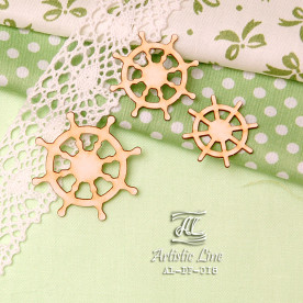 Набор чипбордов, Штурвалы, 3 шт., 9,5х4 см, Artistic Line