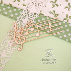 Чипборд, Ноты, 8,5х4,5 см, Artistic Line