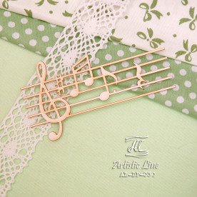 Чіпборд, Ноти, 8,5х4,5 см, Artistic Line