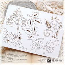 Набор чипбордов, Веточки 02, 13х9,5 см, Artistic Line