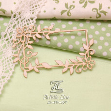 Чіпборд, Рамка з квітами, 4,5х7 см, Artistic Line