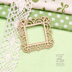 Чипборд, Рамочка квадратная маленькая, 4,5х4,5 см, Artistic Line
