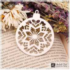 Чипборд, Новогодняя игрушка 02, 5,5х6,5 см, Artistic Line