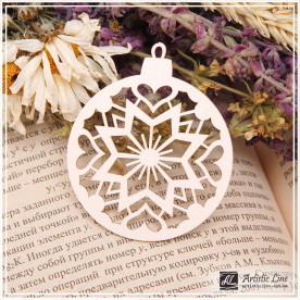 Чипборд, Новогодняя игрушка 02, 5,5х6,5 см, Artistic Line