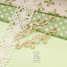 Чіпборд, Вензель 03 2 шт., 7,5х3,5 см, Artistic Line