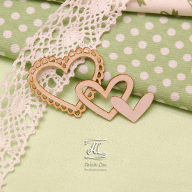 Чіпборд, Серце 02, 3х3 см, Artistic Line