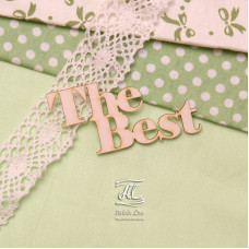 Чіпборд, напис The Best, 6 см, Artistic Line