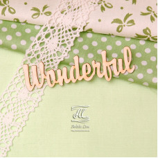 Чіпборд, напис Wonderful, 7,5 см, Artistic Line
