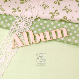 Чіпборд, напис Album, 8,5 см, Artistic Line