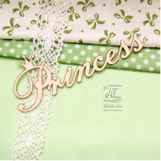 Чіпборд, напис Princess, 11,5 см, Artistic Line