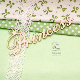 Чіпборд, напис Princess, 11,5 см, Artistic Line