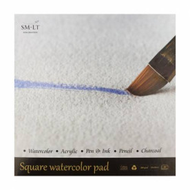 Склейка для акварелі Square, 30х30см, 260г/м2, 20л, Smiltainis