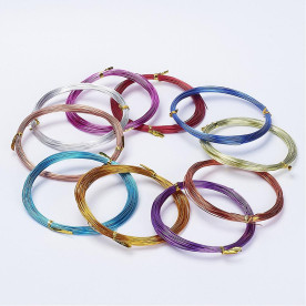 Набір дроту різнокольоровий, 15 рулонів, 0,8 мм, близько 10 м