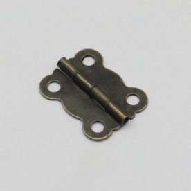 Петля для альбомів і шкатулок декоративна, 20x16 мм, колір стара латунь