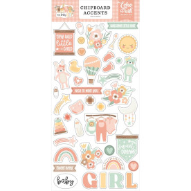 Висічки з чіпборду Accents- Our Baby Girl, 15х30 см Echo Park
