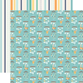 Двусторонняя бумага Boy Mobiles - Hello Baby Boy 30х30 см Echo Park