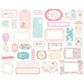 Набір вирубування Frames & Tags - Hello Baby Girl, 33 шт, Echo Park