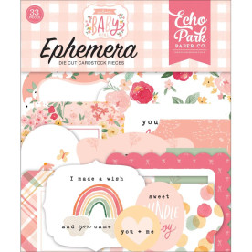 Набір вирубування Welcome Baby Girl - Icons, Echo Park