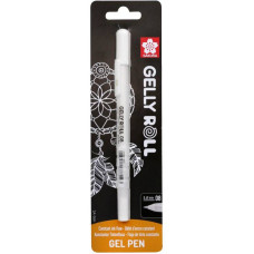 Ручка гелева, Gelly Roll Basic Medium 08, Біла, у блістері, Sakura
