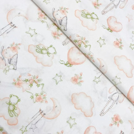 Бавовна Зайка з кулькою, 50х55 см, щільність 120 г/м2