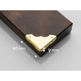 Уголок декоративный, золото, 40х40х11 мм, 1 шт.