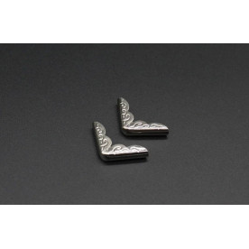 Куточок для папок, нікель, 20х4мм, 1 шт.