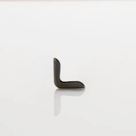 Прямой уголок для альбомов, 1 шт, цвет черный, 16х3 мм