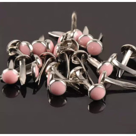 Набор брадсов, глазированные, розовый, 10шт, 5мм