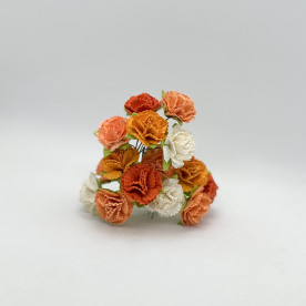 Набор гвоздик, в оранжевых тонах, размер 25 мм, 5 шт